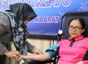 Bakti Sosial Donor Darah Polres Lombok Barat, Puluhan Kantong Siap Salurkan Harapan Hidup