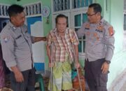 Sentuhan Humanis Polres Lombok Barat, Lansia Lumpuh di Kecamatan Lembar Terima Bantuan