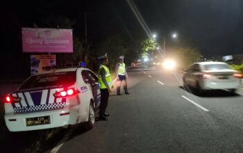Hadapi Cuaca Ekstrem, Polres Lombok Barat Perketat Patroli Malam di Bypas