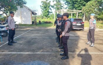 Amankan Perayaan Natal di Gereja Santo Yohanes Maria Vianei, Personel Pospam Operasi Lilin Rinjani Polres Bima Tingkatkan Patroli Pengamanan